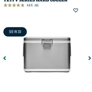 Brand new yeti V series stainless steel cooler